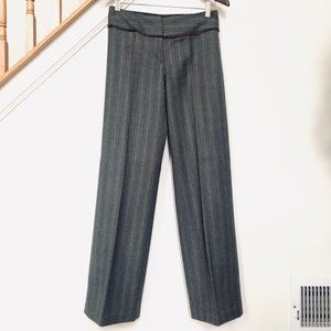 Milly Wool Blend Pinstripe Embellished Pants